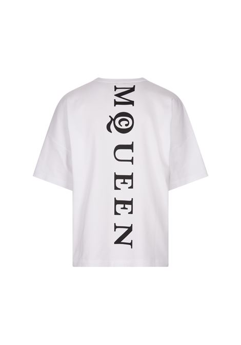 T-Shirt Oversize McQueen Bianca ALEXANDER MCQUEEN | 828434-QTADE0909